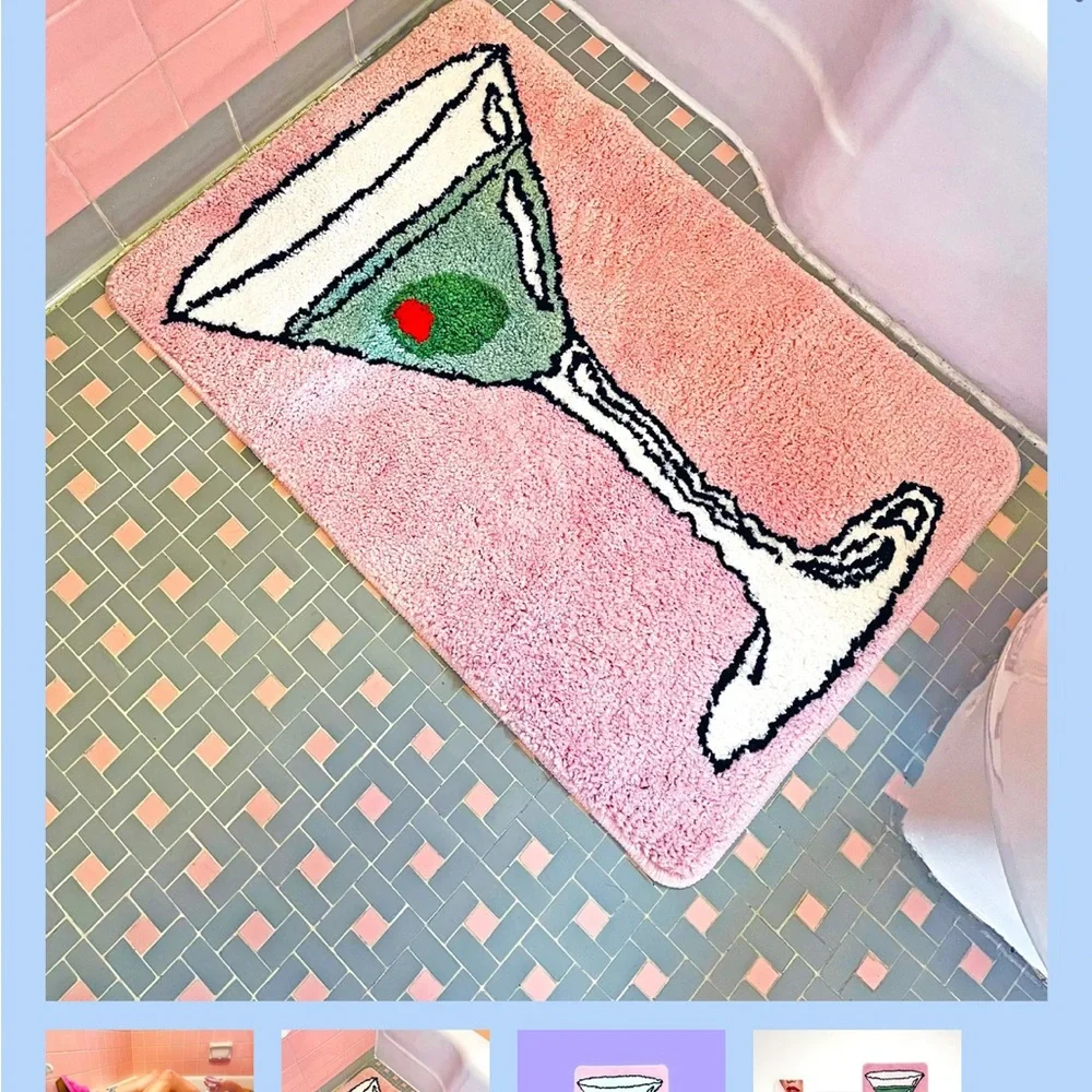 Pink Martini Bath Mat BRAND NEW